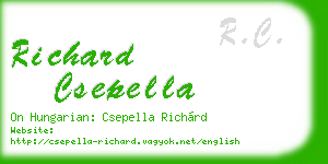 richard csepella business card